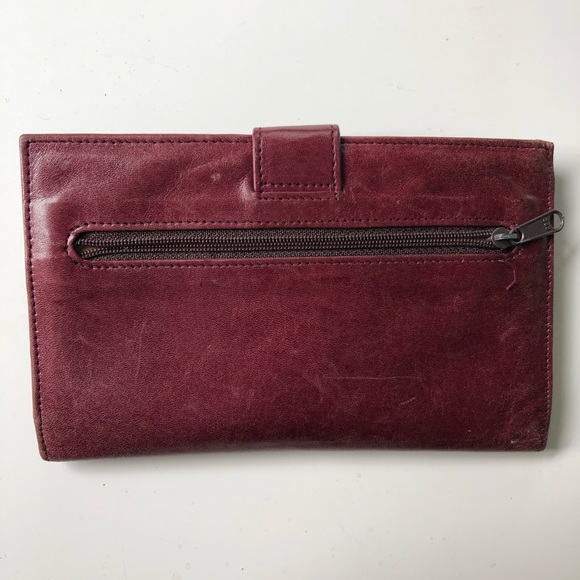 St Dennis LEATHER Vintage Billfold Wallet Passport - Picture 2 of 5